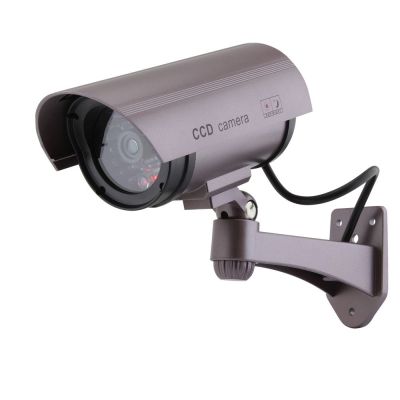 Atrapa bezpenostn kamery s IR LED a ervenou LED, IP65