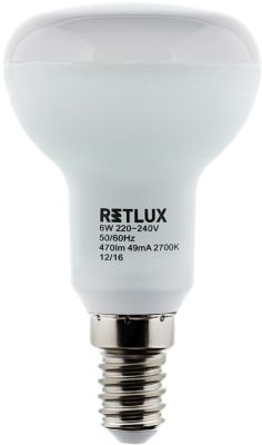 LED rovka E14, R50,  8W (60W), 470lm, tepl bl (3000K), 230V