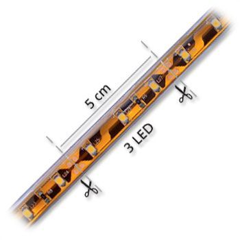 LED psek 60LED/m, 3528, IP65, 2800 - 2900 K, bl, 12V, .10mm, TS, metr (bal.30m)