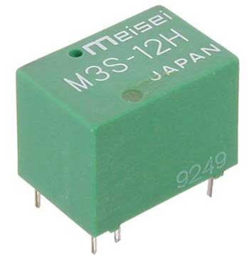 DIL-miniaturn rel 1x pep.kontakt; 1A/12V; R=700 ohm