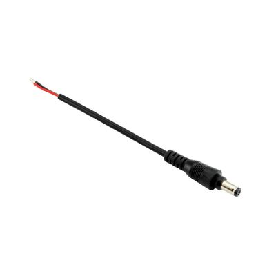 Napjec kabel s konektorem DC 5,5 x 2,1mm, 1x vidlice, 24V, 5A, AWG20,15cm ern