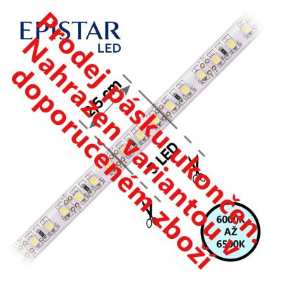 LED psek bl  9,6W  6500K; IP20; (120LED 3528, 780lm)/m; 12V; .08mm;  1m