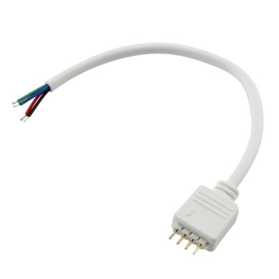 Napjec kabel pro RGB s konektorem RM 2,54 - 4p, 1x vidlice, 30cm