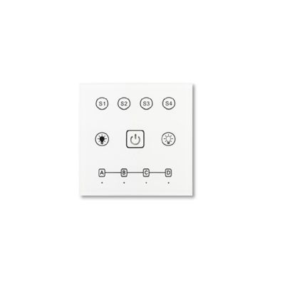 LED panel psluenstv - RF stmva 4-znov, panel dotykov, do zdi, bl