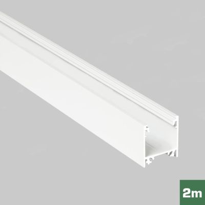 AL profil FKU75 EF/TY pro LED, bez plexi, 2m, bl lak