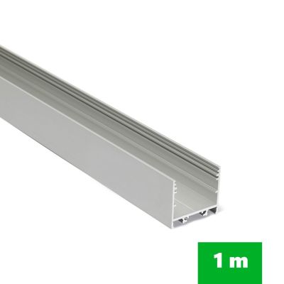 AL profil FKU78-02 pro LED, bez plexi, 1m, elox
