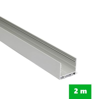 AL profil FKU78-02 pro LED, bez plexi, 2m, elox