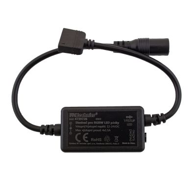 Ovladač a přijímač pro RGBW LED pásky, RF, 4x1.5A, 4zónový systém