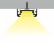 AL profil FKU11 BC/UX pro LED, bez plexi, 2m, ern elox